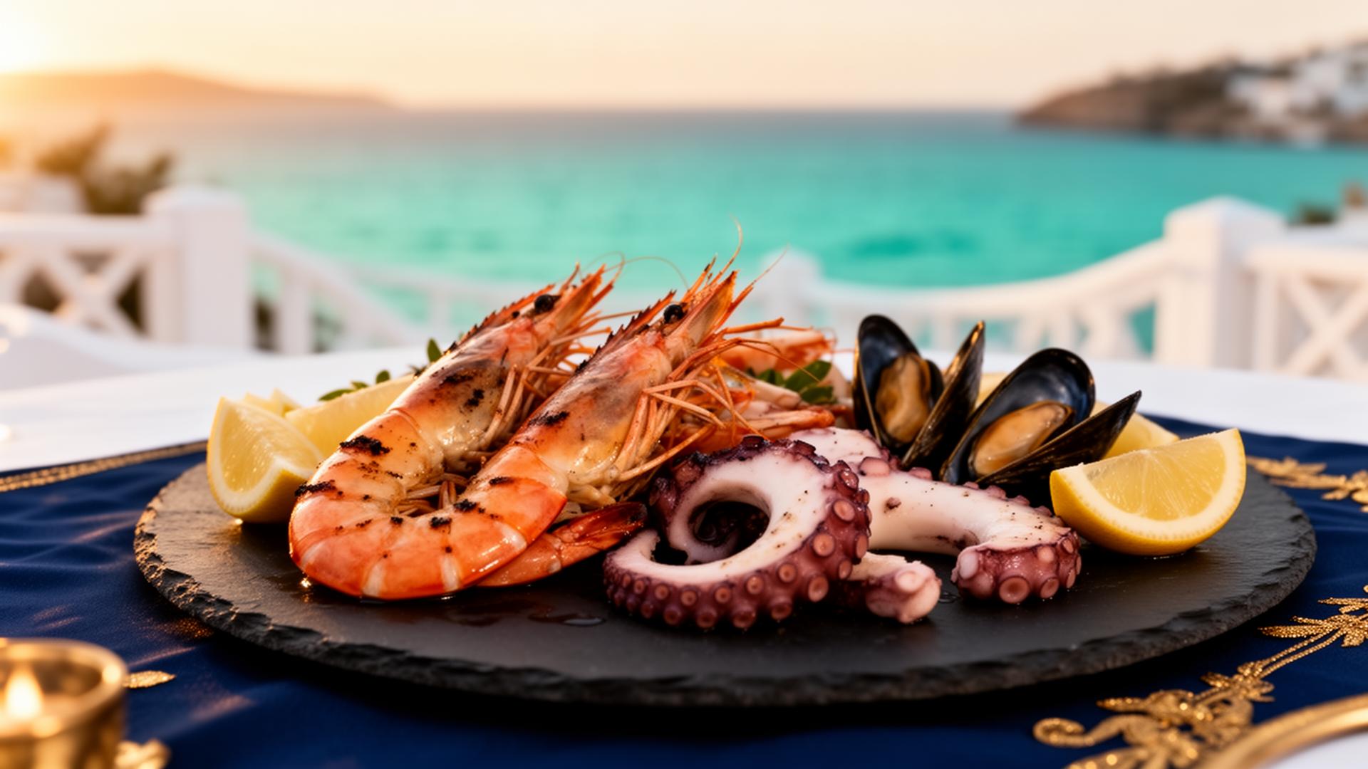Plateau de poissons et fruits de mer de Tapitas del Mar